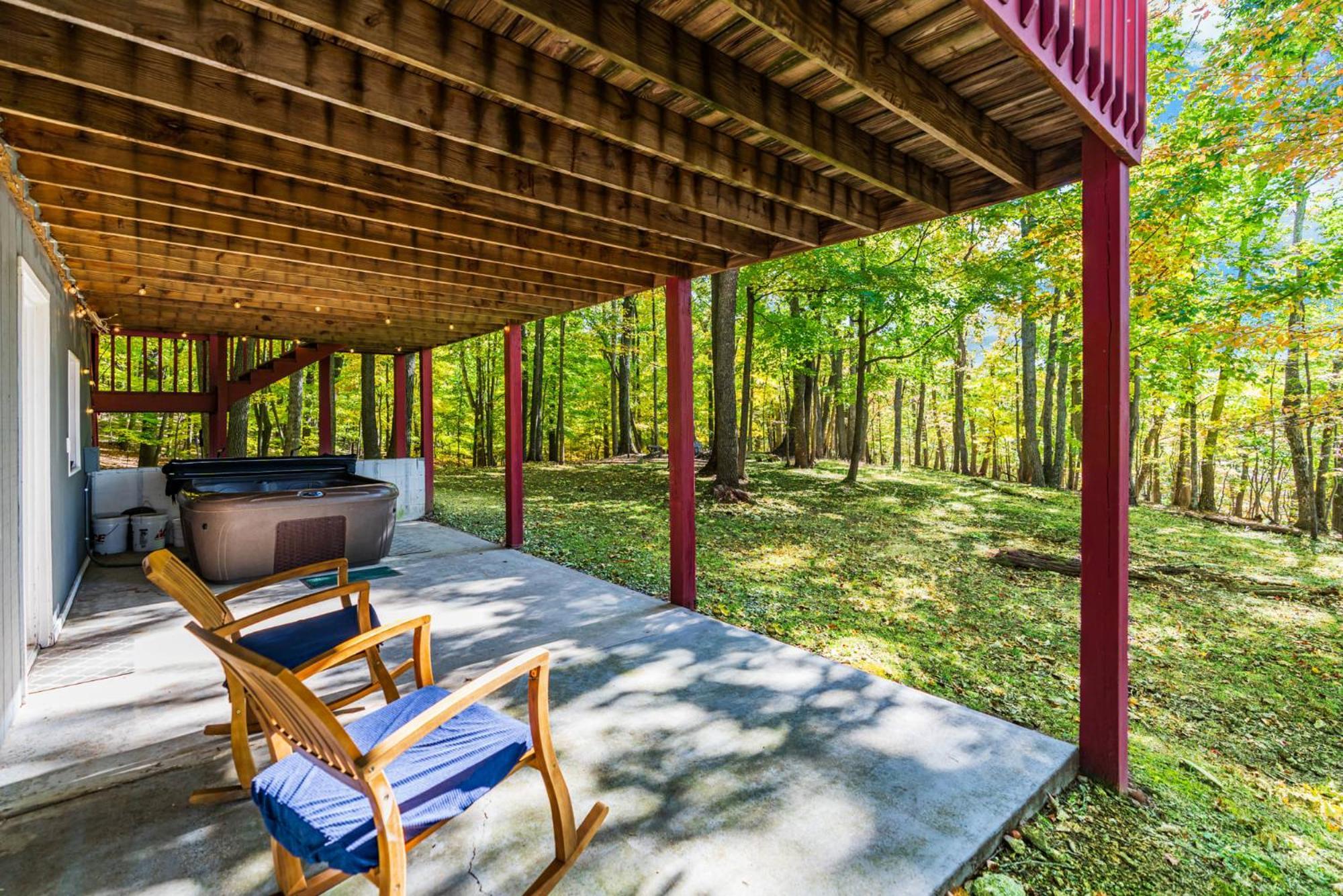 Hot Tub, Large Deck, Wifi, Fire Pit At Chalet Cabin Morton Grove エクステリア 写真